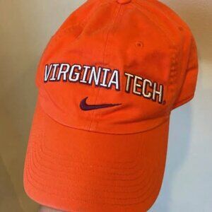 Brand new Nike Virginia Tech VT baseball cap in orange